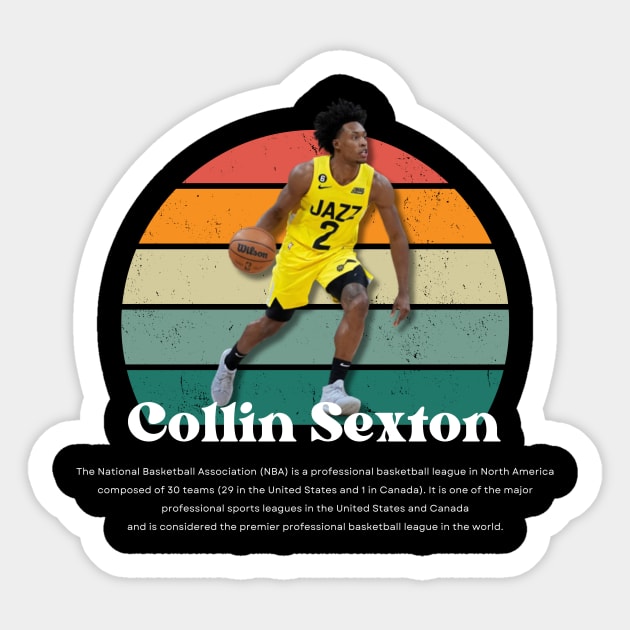 Collin Sexton Vintage V1 Sticker by Gojes Art